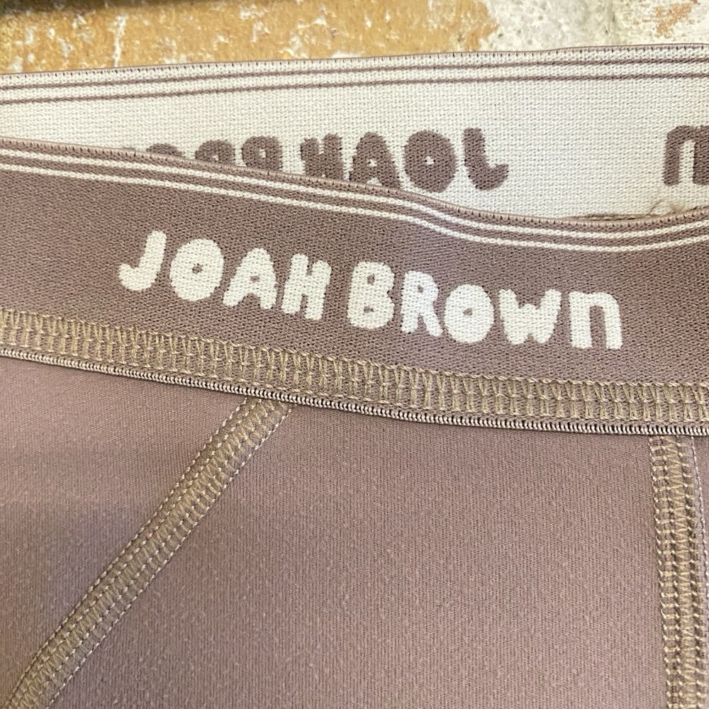 JOAH BROWN SUEDED Mauve THE SPORTS LEGGINGS Gym Athletic Athleisure SIZE S/M - Picture 2 of 6